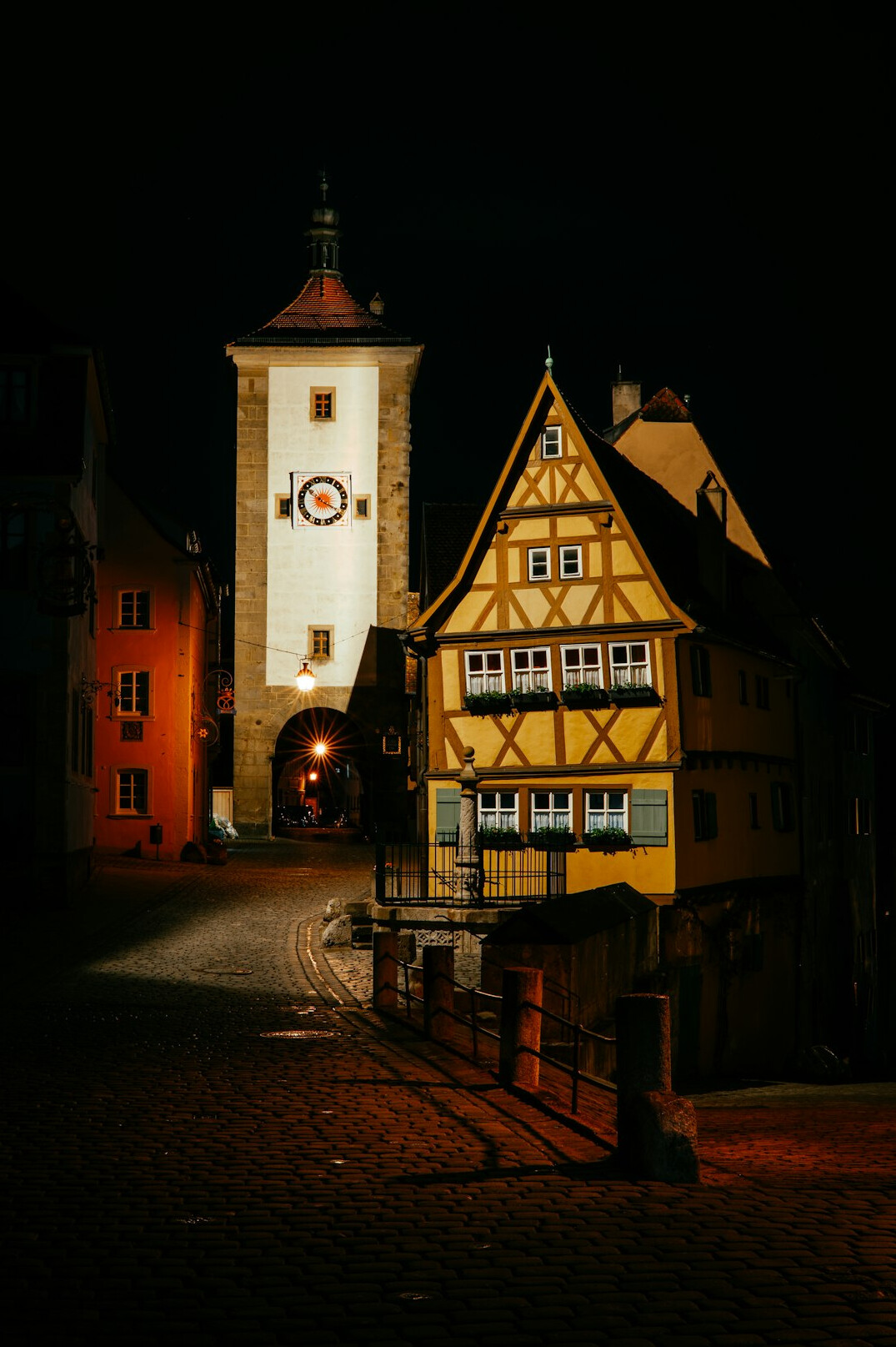 medieval town square rothenburg