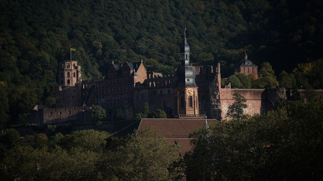 heidelberg castle at sunset