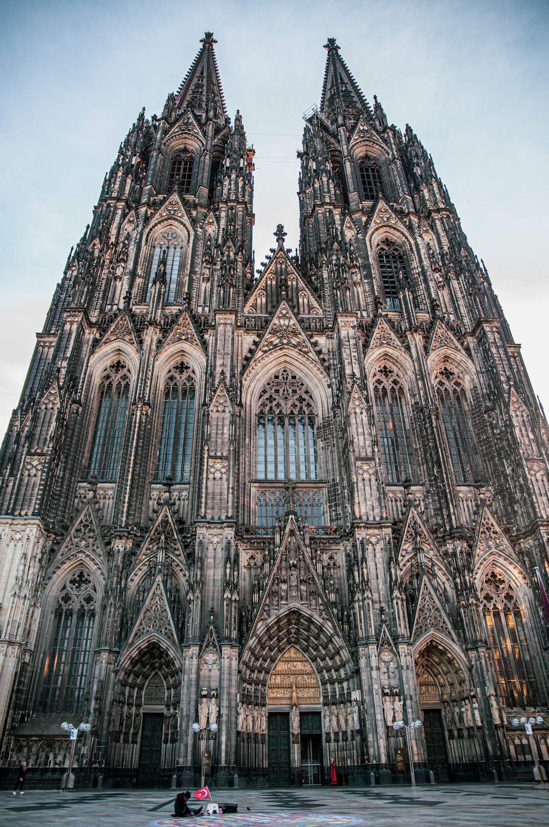 Cologne Cathedral Gothic spires against the sky